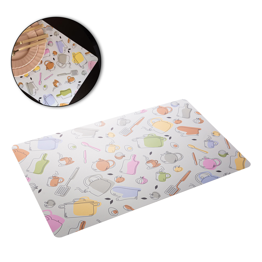 TOALHA LUGAR AMERICANO DE PLASTICO RETANGULAR KITCHEN 43,5X28,5CM