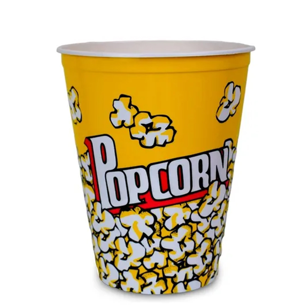 POTE BALDE DE PIPOCA DE PLASTICO POPCORN 17,5X13,5CM DE Ø