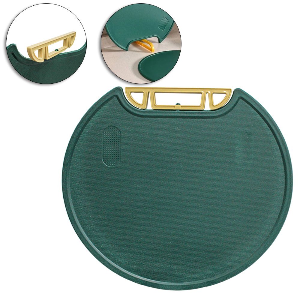 TABUA DE CORTE DE PLASTICO COM ALCA GIRATORIA 30,5X27CM