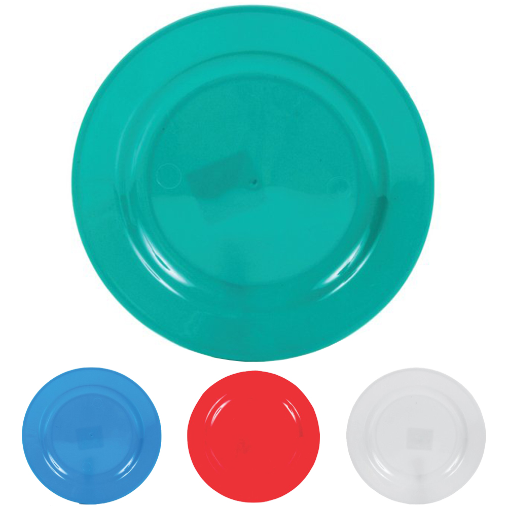 PRATO DE PLASTICO PARA SOBREMESA COLORS 17,5CM DE Ø 