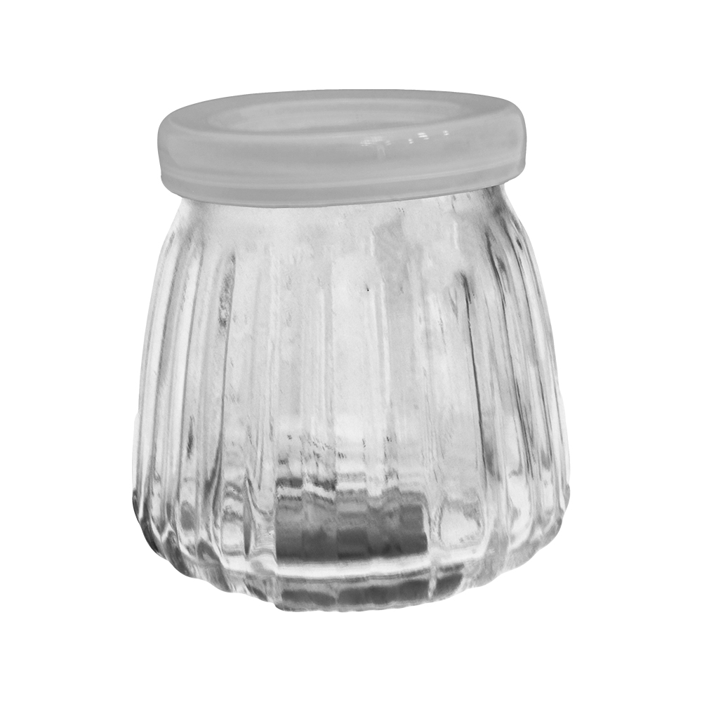 MINI FRASCO DE VIDRO REDONDO COM TAMPA DE PLASTICO 100ML 