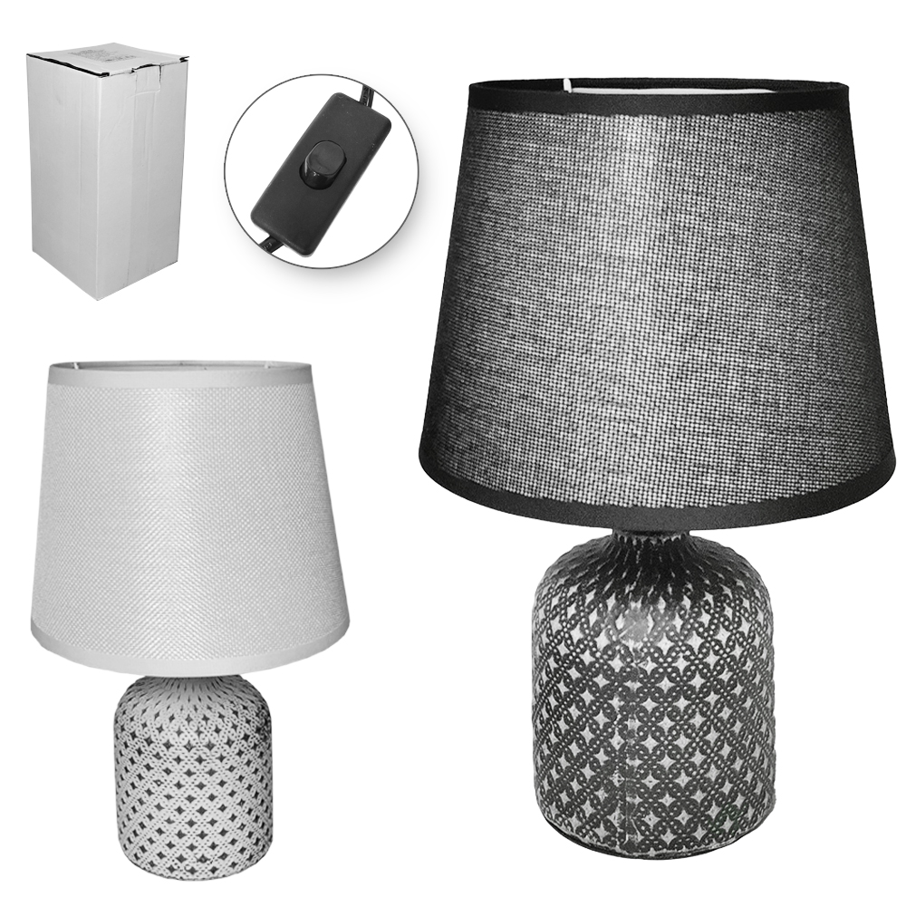 ABAJUR LUMINARIA COM CUPULA E BASE DE PORCELANA VASO BIVOLT 27,4X18CM DE Ø