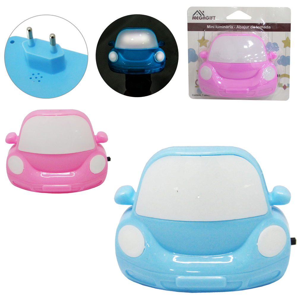 ABAJUR LUMINARIA DE TOMADA DE LED CARRO BIVOLT