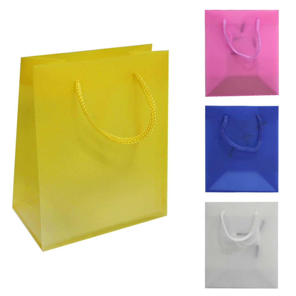 SACOLA DE PLASTICO PP PARA PRESENTE 14X11,5X6,5CM