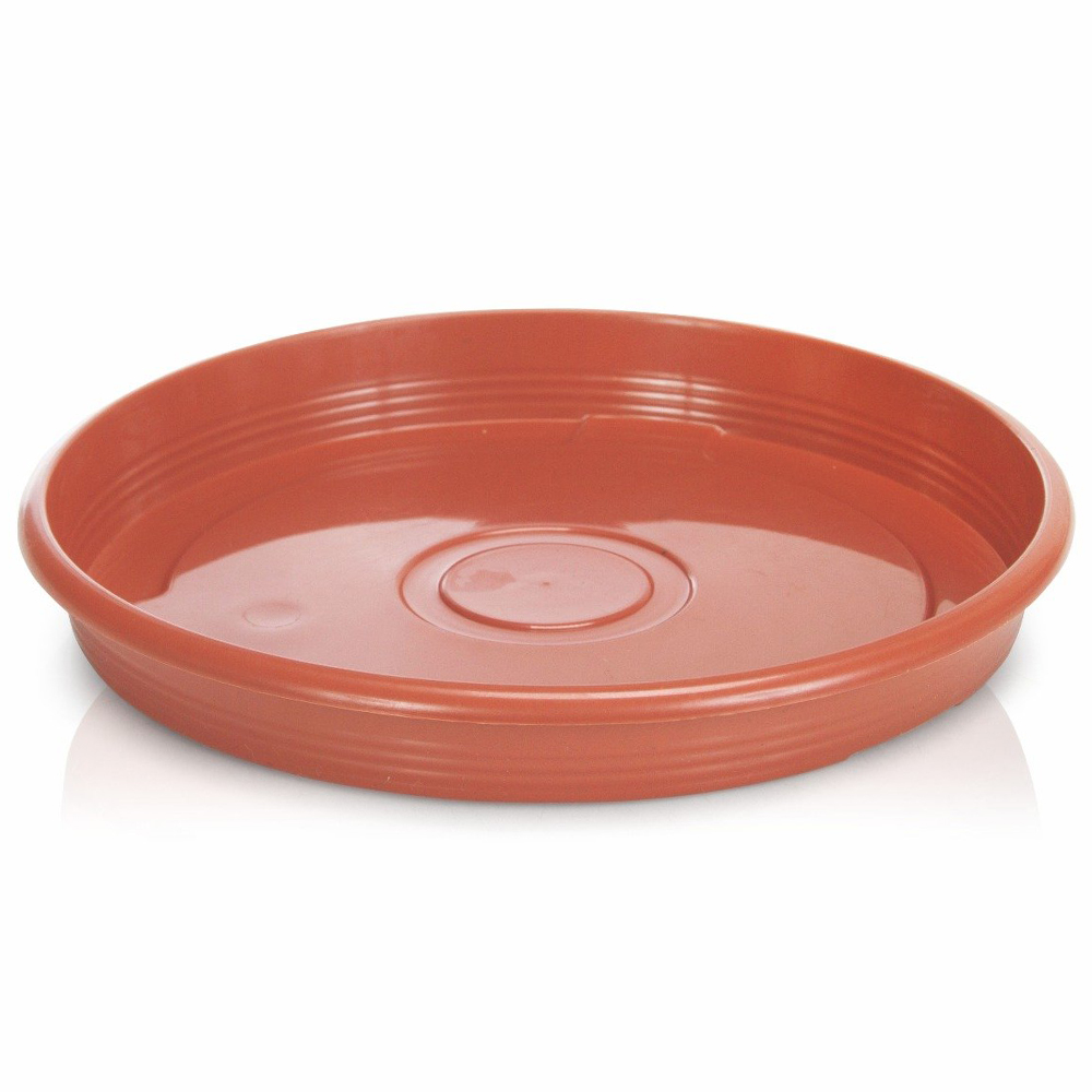 PRATO DE VASO REDONDO TELHA CERAMICO 31CM DE Ø DE PLASTICO
