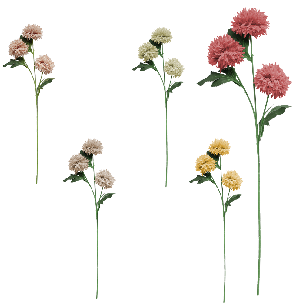 FLOR ARTIFICIAL HASTE CABECA DENTE DE LEAO 63CM