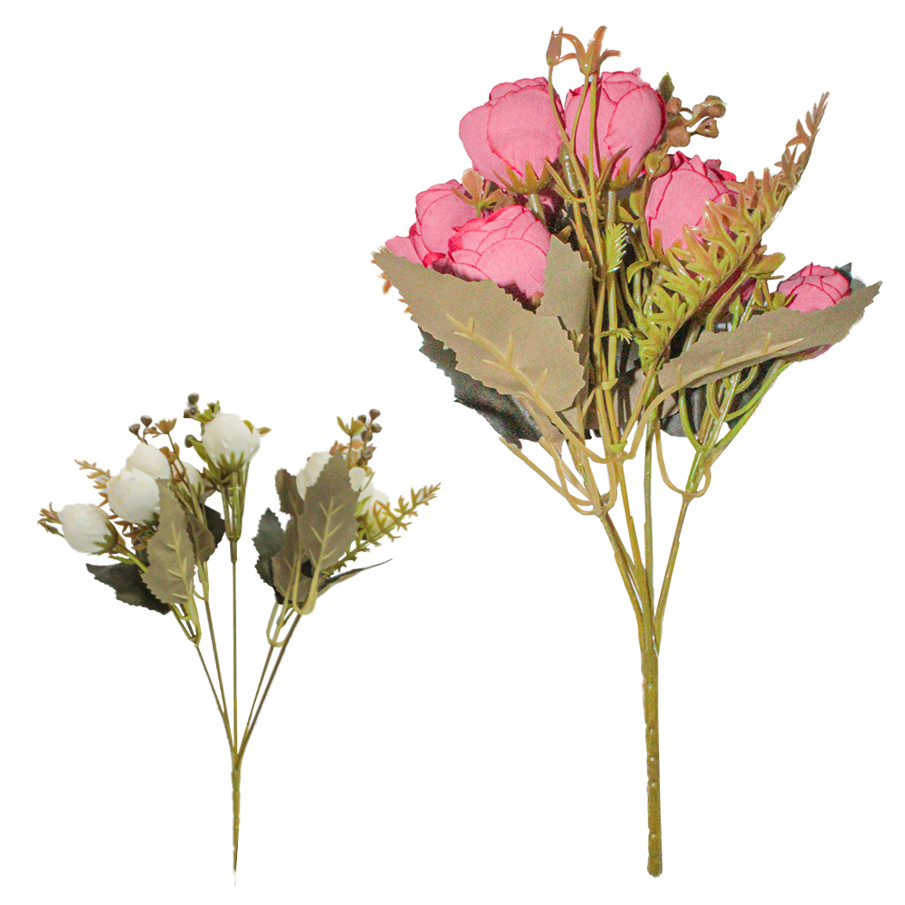 FLOR ARTIFICIAL BUQUE DE PEONIA 27,5CM