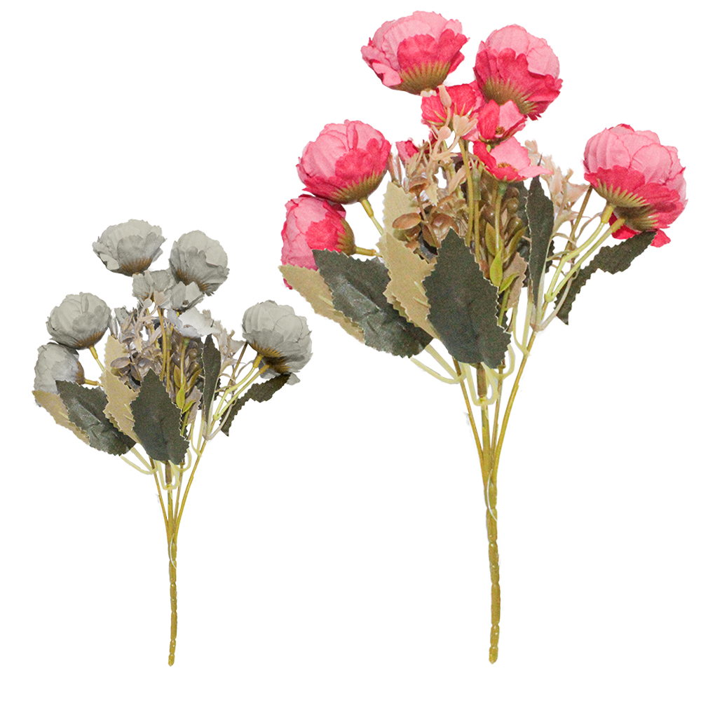 FLOR ARTIFICIAL BUQUE DE ROSA INGLESA 28,5CM