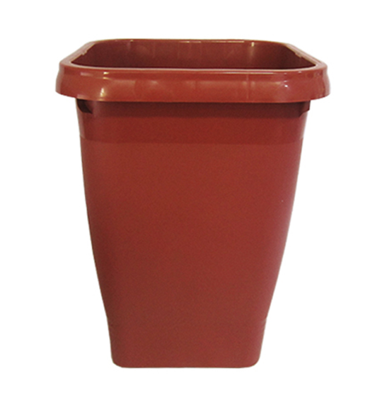 VASO QUADRADO COLUNA TELHA CERAMICO 13,5L 34X24,5CM DE PLASTICO