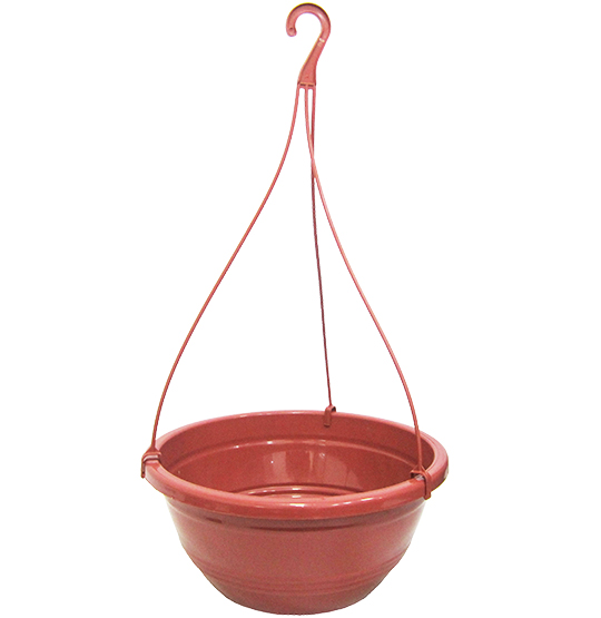 VASO REDONDO DE PENDURAR CUIA TELHA CERAMICO 6L 14X30CM DE Ø DE PLASTICO