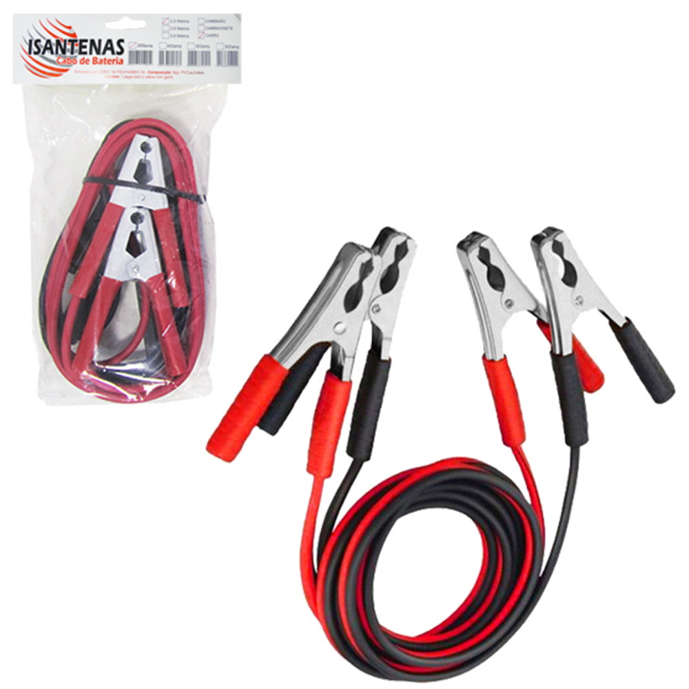 CABO PARA BATERIA ISANTENAS 2,5M 200 AMP 