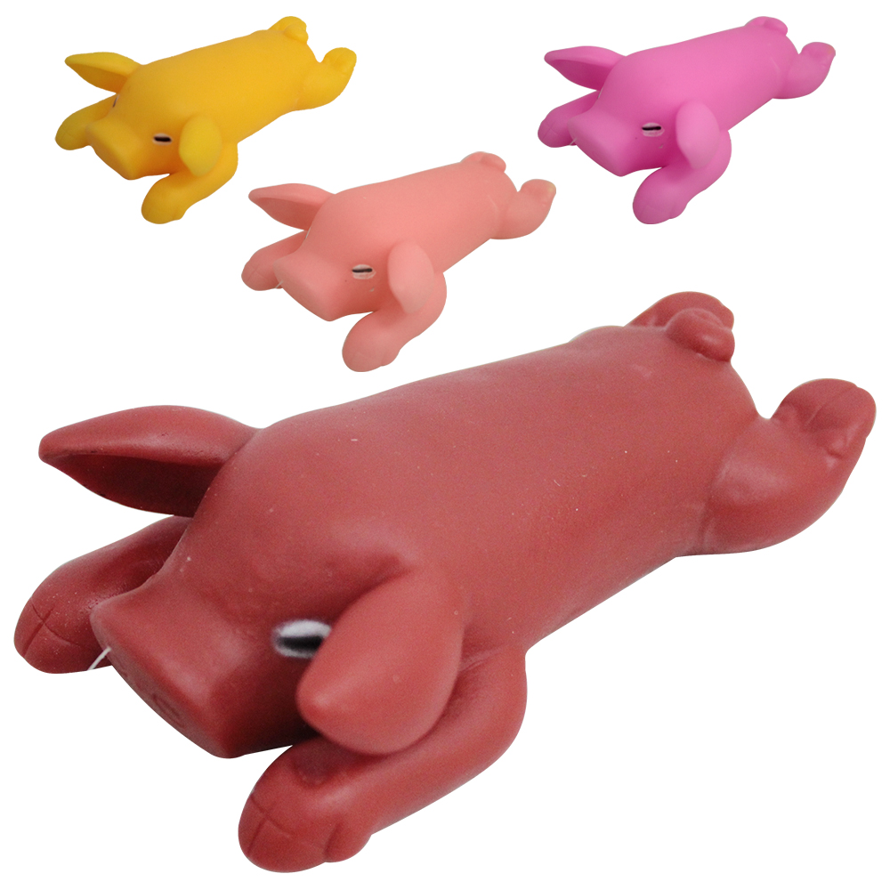 BRINQUEDO PARA CACHORRO PORCO DE VINIL COM SOM 13X7X4CM