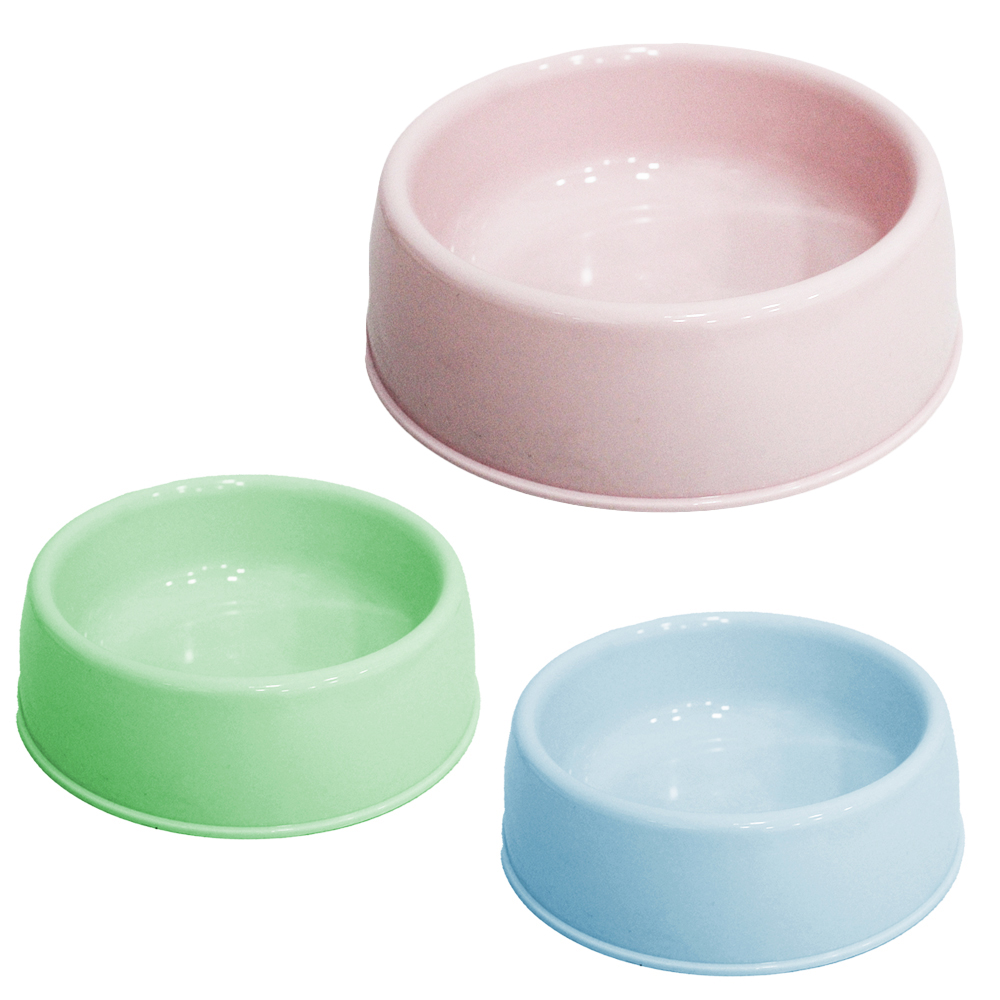 COMEDOURO / BEBEDOURO DE PLASTICO 600ML 5,5X17,5CM DE Ø