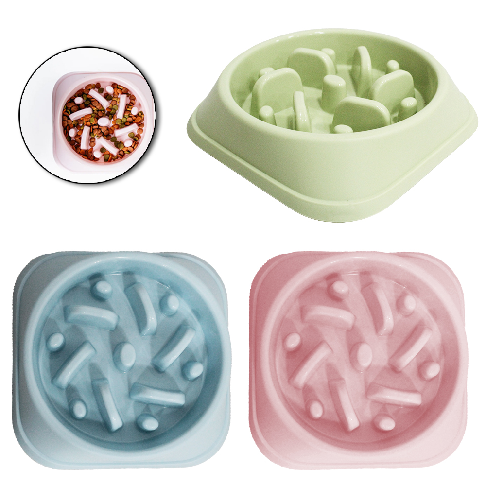 COMEDOURO / BEBEDOURO LENTO DE PLASTICO 450ML 20X4CM