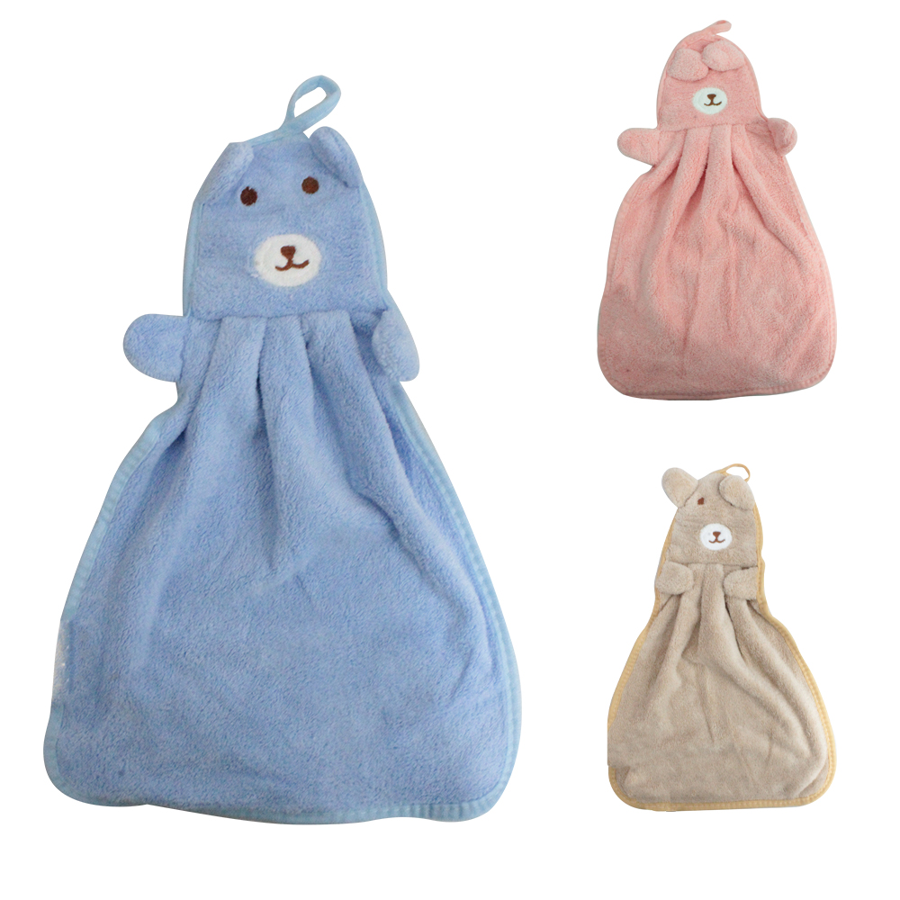 TOALHA DE MAO NANINHA DE POLIESTER URSO 36,5X24,5CM