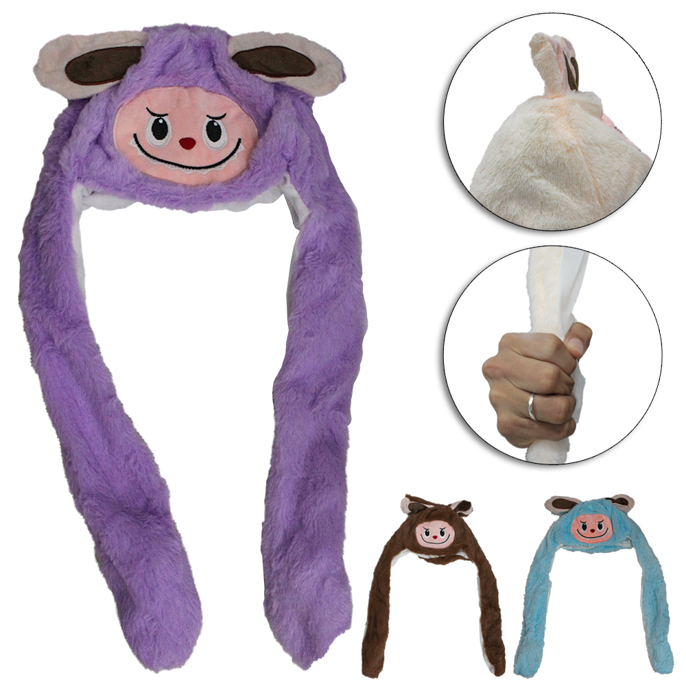 TOUCA DE PELUCIA LABB COM MOVIMENTO DAS ORELHAS TOP KIDS