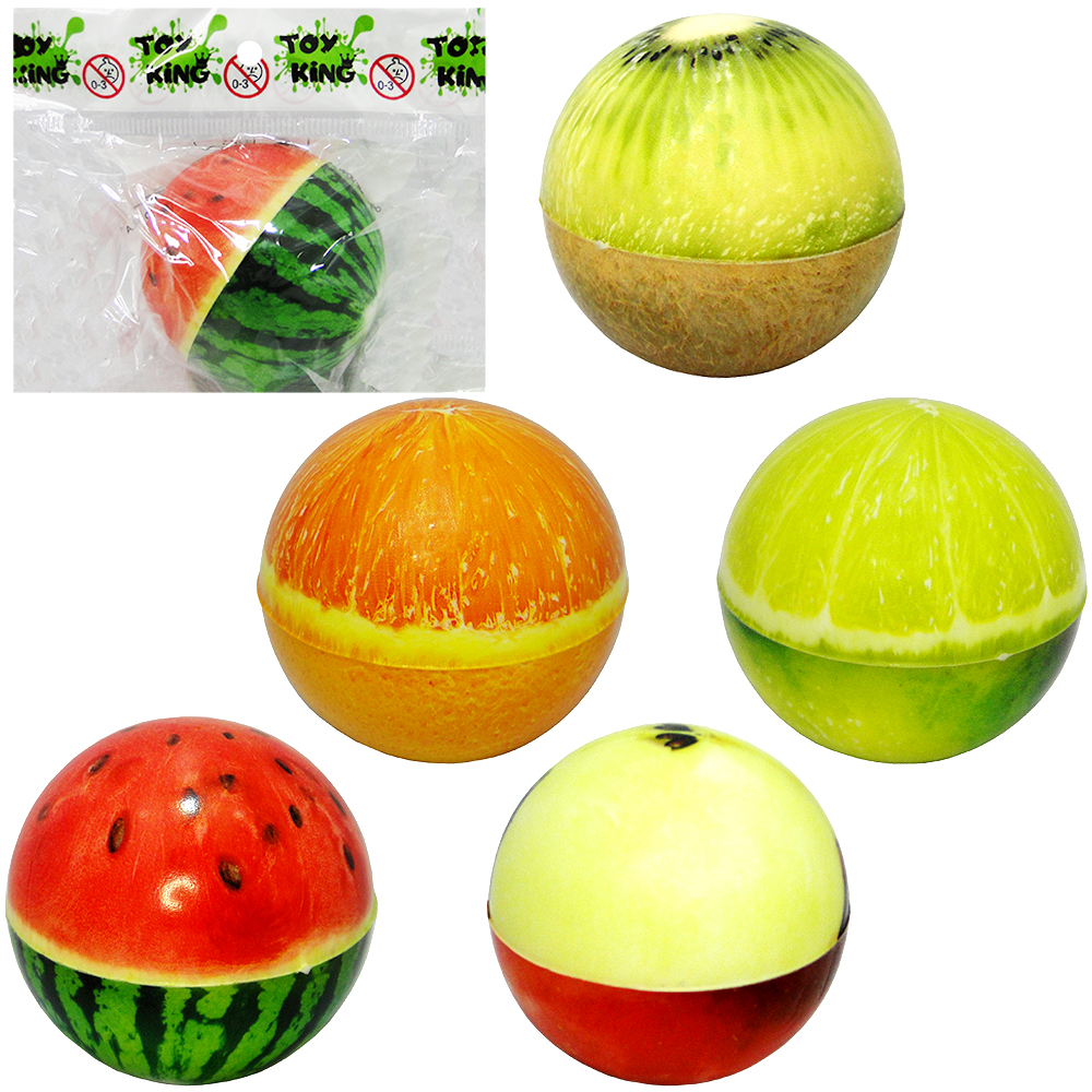 BOLA / BOLINHA MACIA FISIO FRUTAS 6,3CM DE Ø 