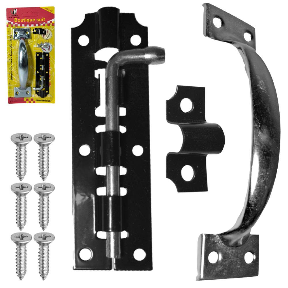 PUXADOR COM TRINCO DE METAL 14,5X3,5X3,5/9,5X3CM