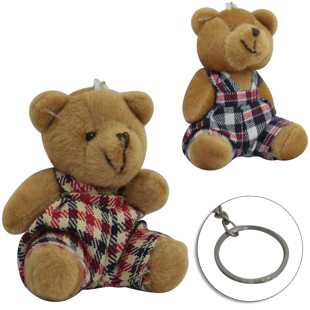 CHAVEIRO DE PELUCIA URSO TOP KIDS 9X7CM