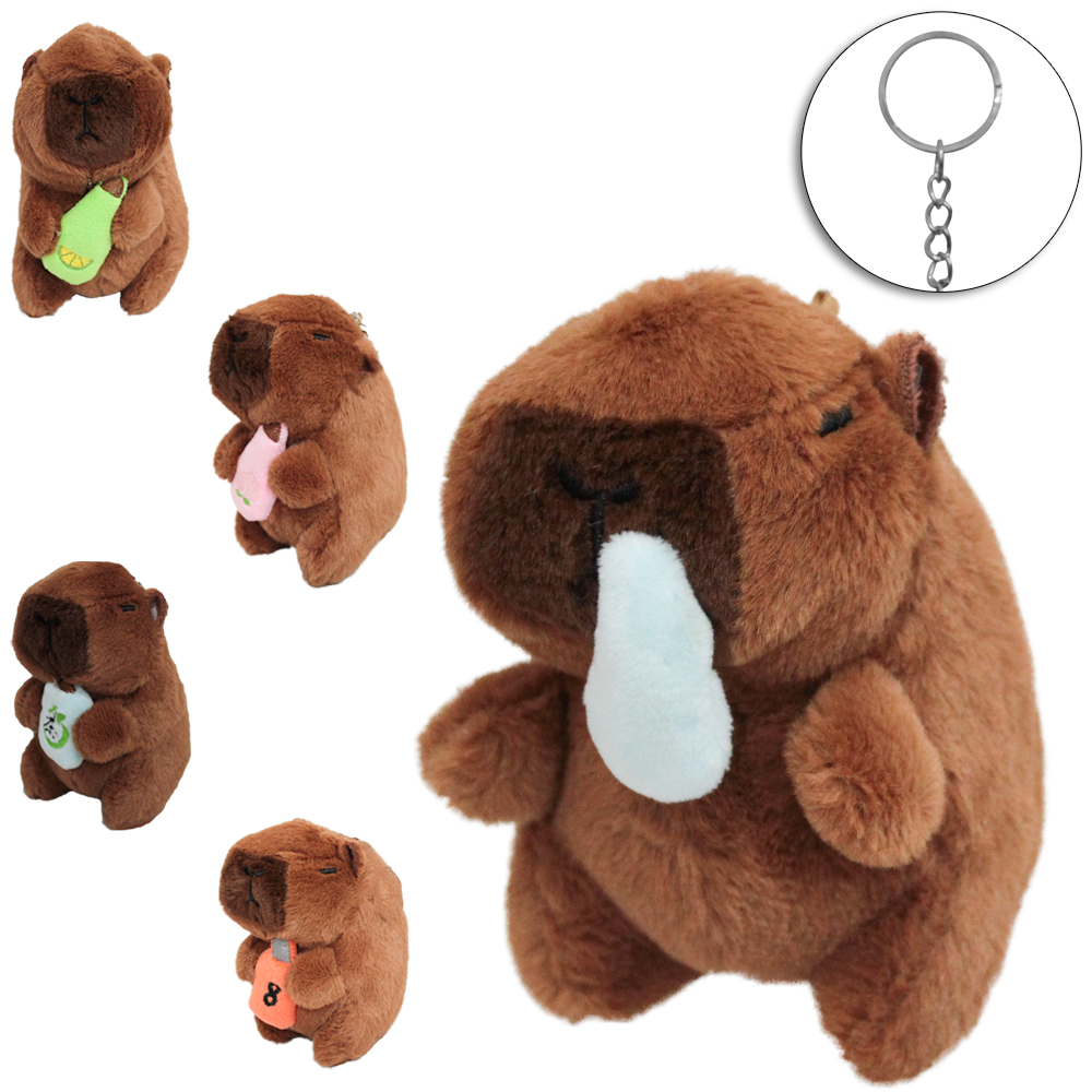 CHAVEIRO DE PELUCIA CAPIVARA TOP KIDS 12X8,5X8CM