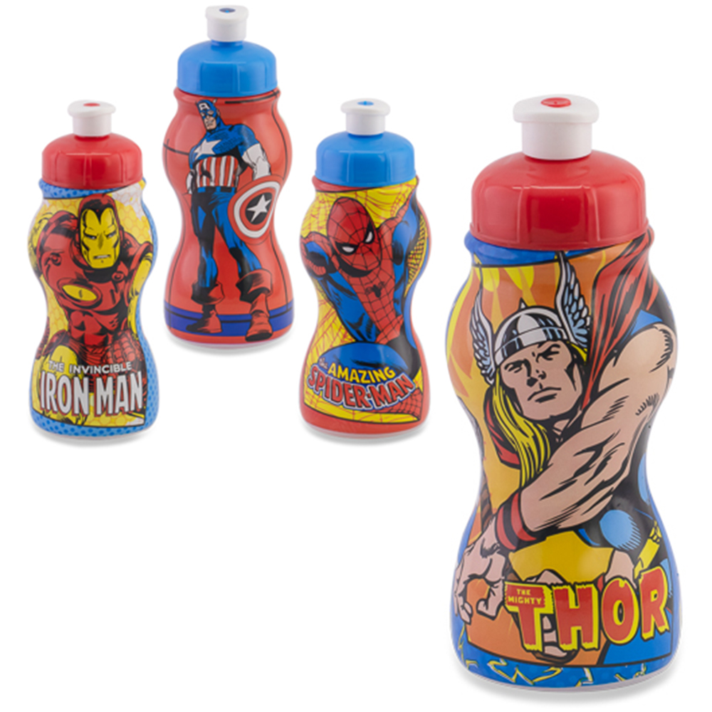 GARRAFA SQUEEZE SLEEVE DE PLASTICO PP MARVEL 250ML 