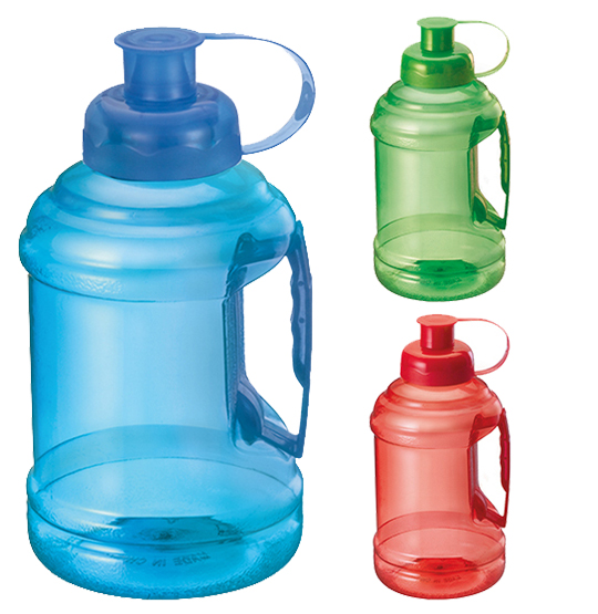 GARRAFA SQUEEZE DE PLASTICO PET COM ALCA COLORS 1000ML 