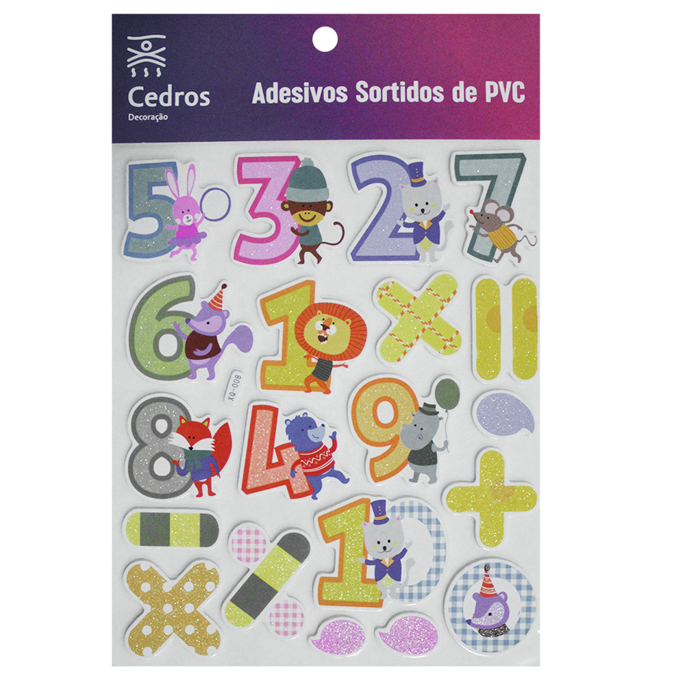 CARTELA DE ADESIVOS DECORATIVO SORTIDOS