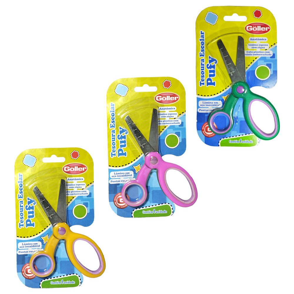 TESOURA ESCOLAR DE INOX PUFY 5''