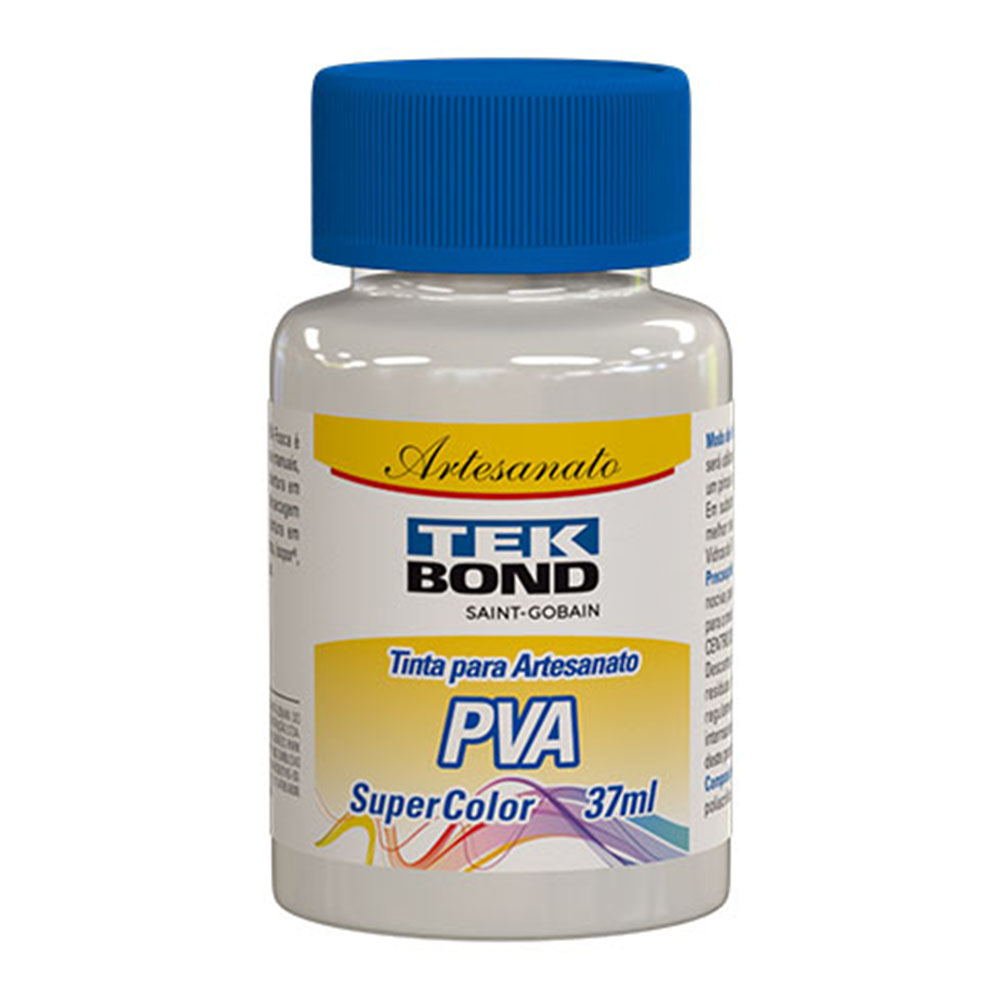 TINTA PARA ARTESANATO PVA SUPER COLOR BRANCO 37ML 