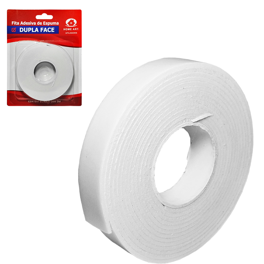FITA ADESIVA DUPLA FACE DE ESPUMA 17MMX3M