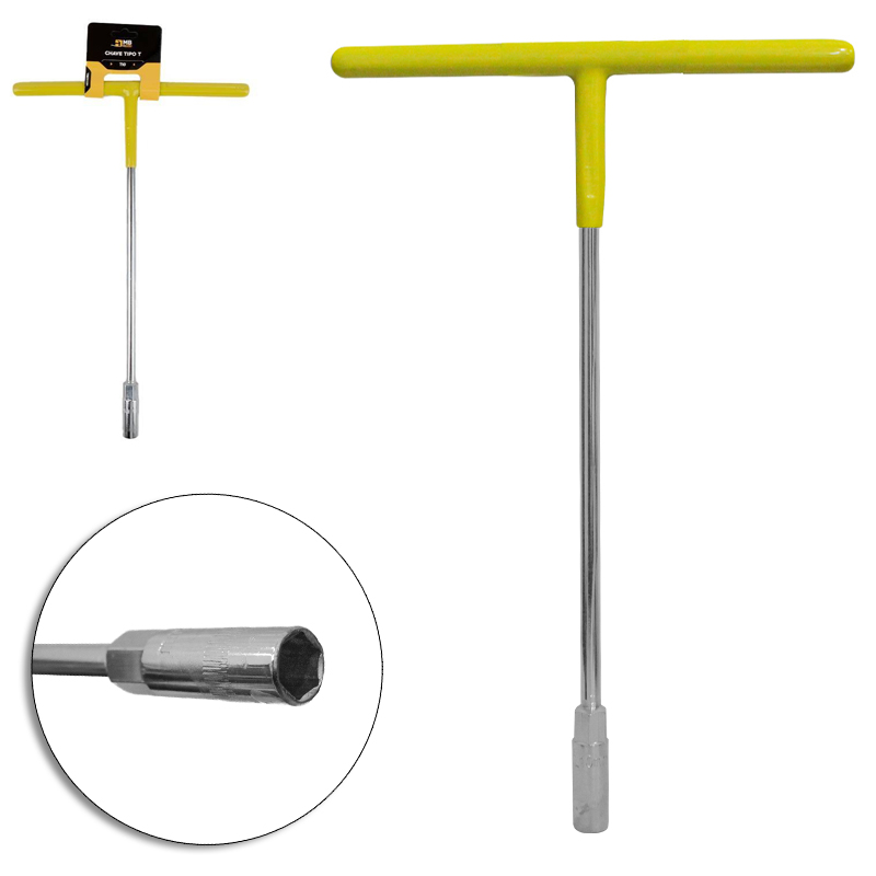 CHAVE TIPO T T10 HEXAGONAL ( 10MM SEXTAVADO ) CABO EMBORRACHADO MB TOOLS