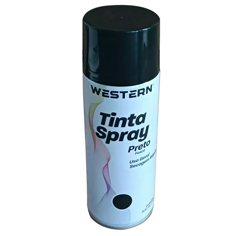 TINTA SPRAY USO GERAL PRETO FOSCO 400ML/250G
