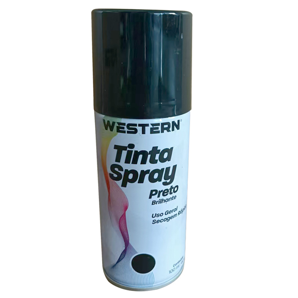 TINTA SPRAY USO GERAL PRETO 100ML / 60G