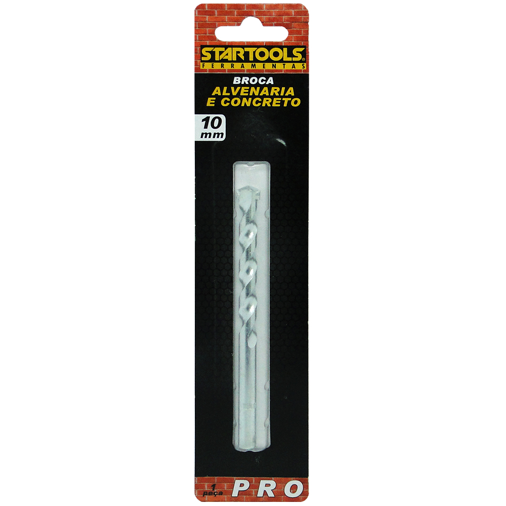 BROCA DE VIDEA PARA CONCRETO PRO 10MM NA CARTELA