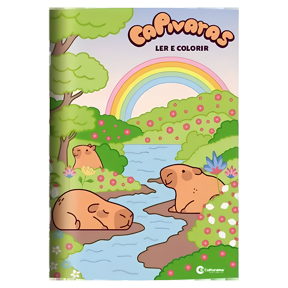 LIVRO LER E COLORIR CAPIVARA 8 PAGINAS 27X20CM