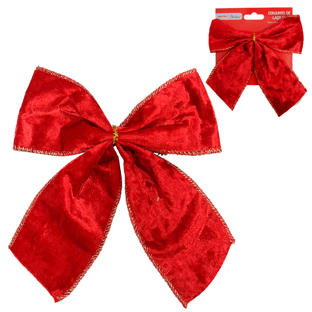 LACO VELUDO VERMELHO 17X15CM