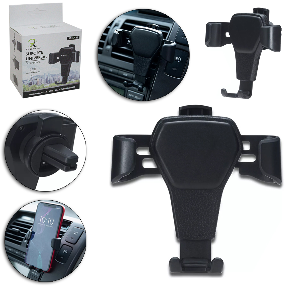 SUPORTE AUTOMOTIVO SAIDA DE AR PARA CELULAR / GPS X-CELL