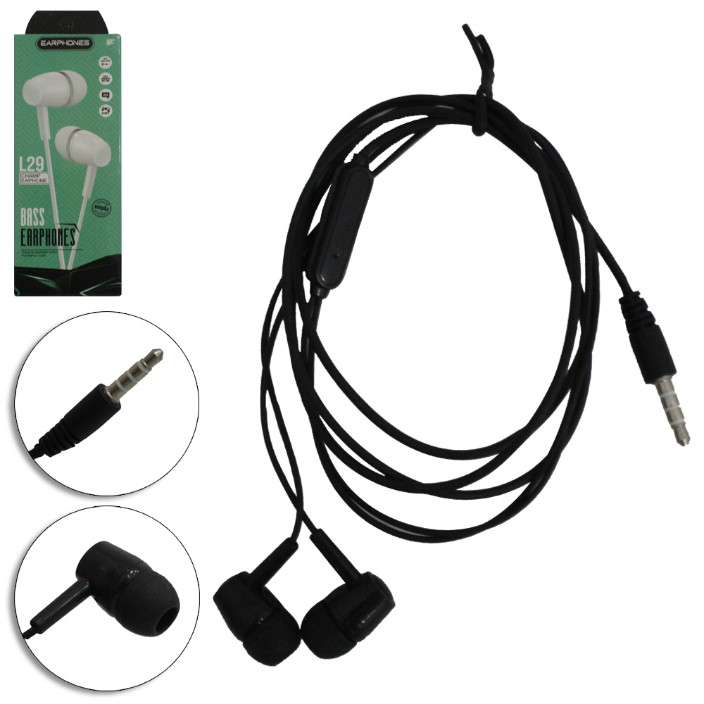 FONE DE OUVIDO IN EAR ESTEREO COM MICROFONE BASS