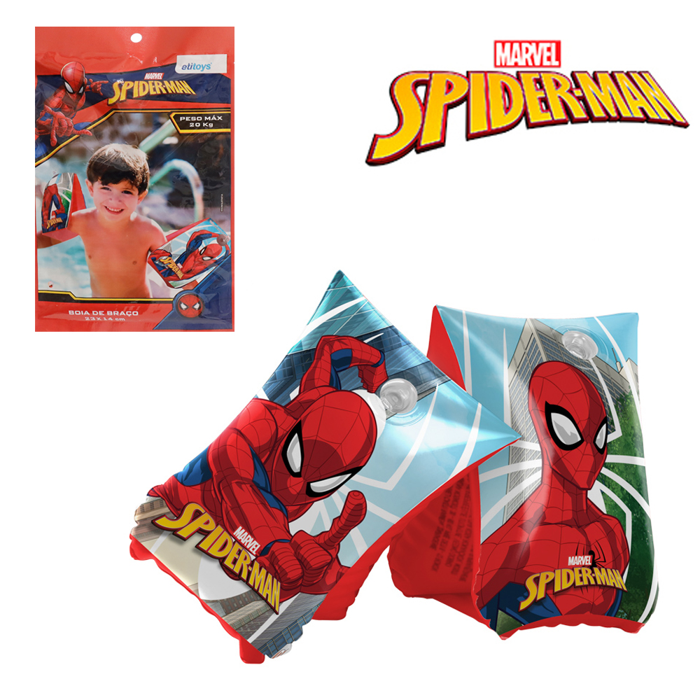 BOIA DE BRACO INFLAVEL HOMEM ARANHA/SPIDER MAN 23X14CM DISNEY