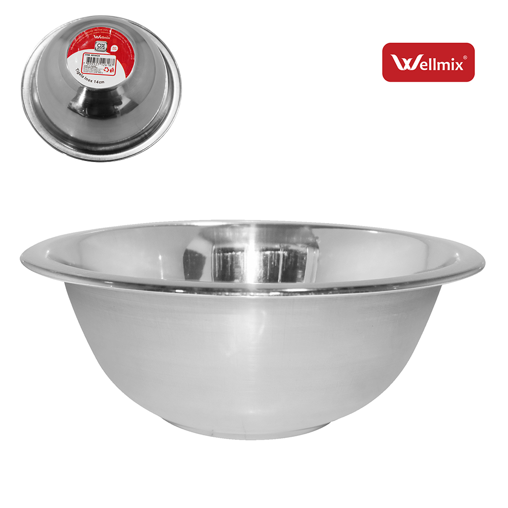 TIGELA REDONDA BOWL DE INOX FUNDA 500ML 14CM DE Ø