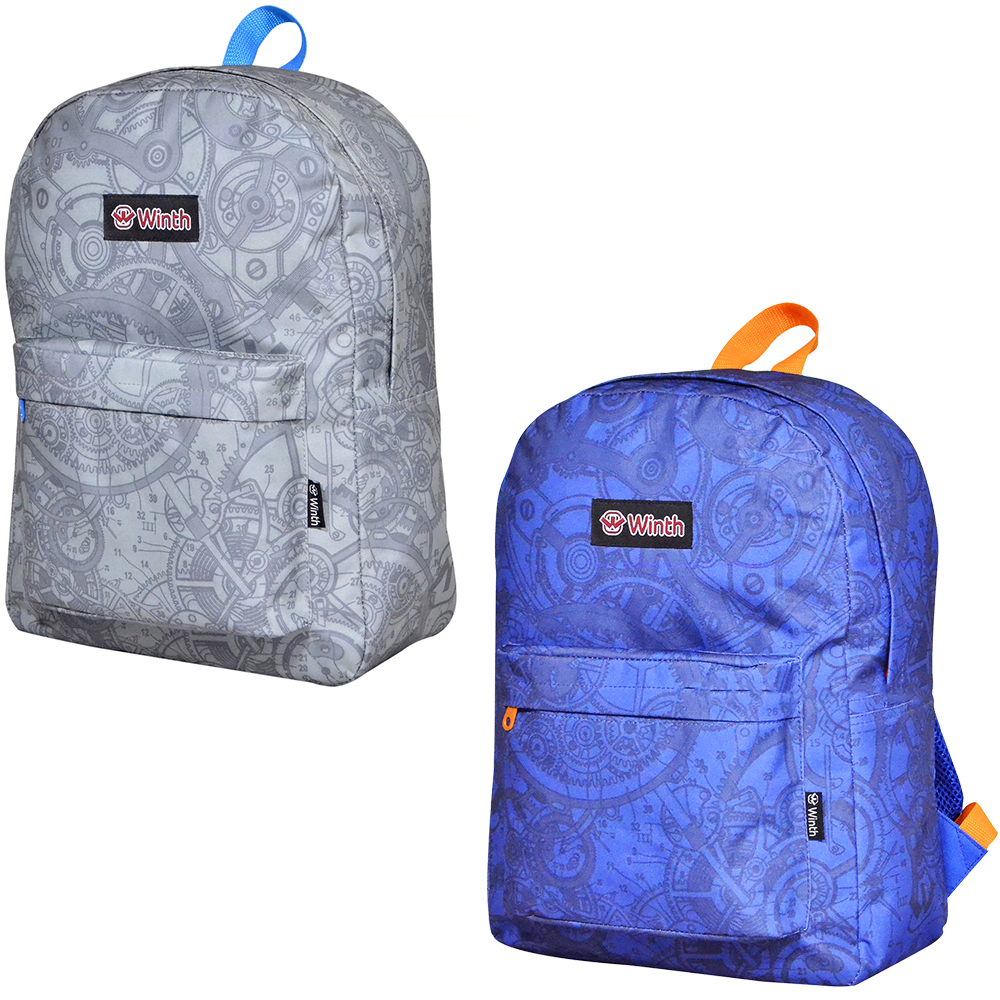MOCHILA JUVENIL UNISSEX BASIC WINTH ENGRENAGENS 17,5''