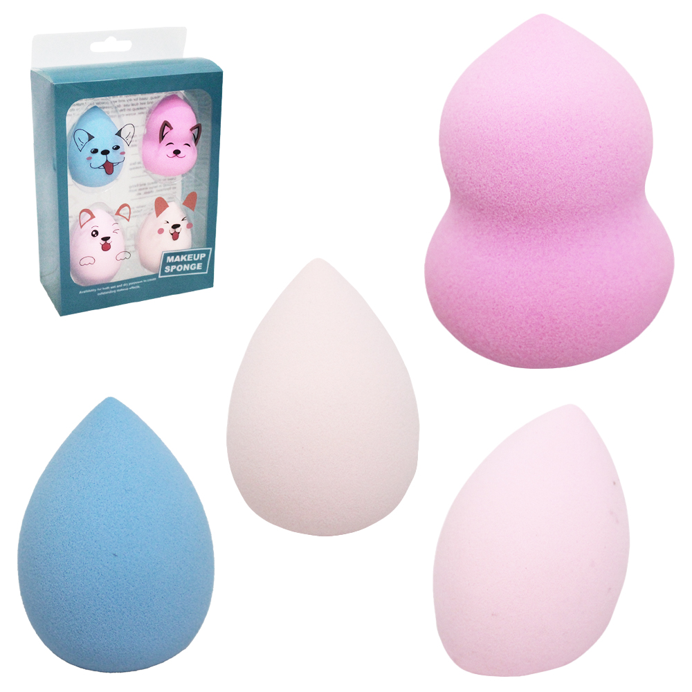 ESPONJA PARA MAQUIAGEM GOTA MAKEUP SPONGE COM 4 PECAS