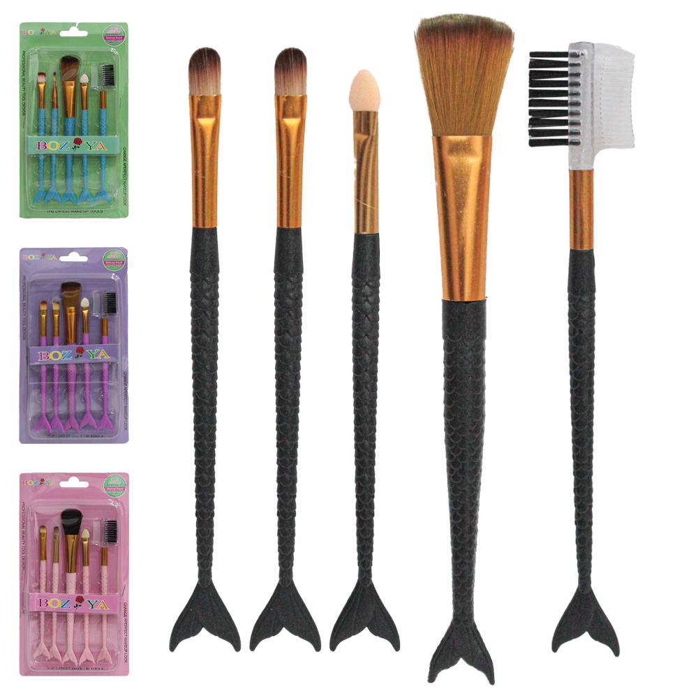 PINCEL PARA MAKE / MAQUIAGEM E ACESSORIOS CABO SEREIA 5 PECAS