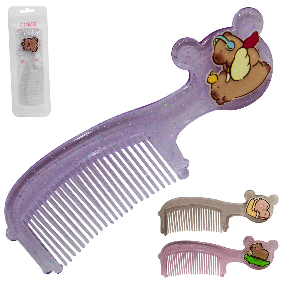 PENTE DE PLASTICO INFANTIL CAPIVARA 13,5X4CM